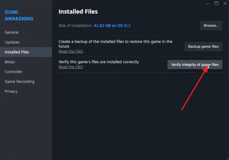 verify integrity of game file