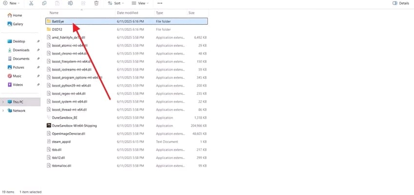 access battleye folder