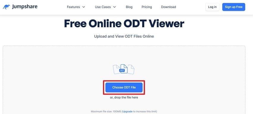 choose odr file jumpshare