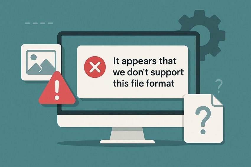 How to Fix "It Appears That We Don't Support This File Format" Error