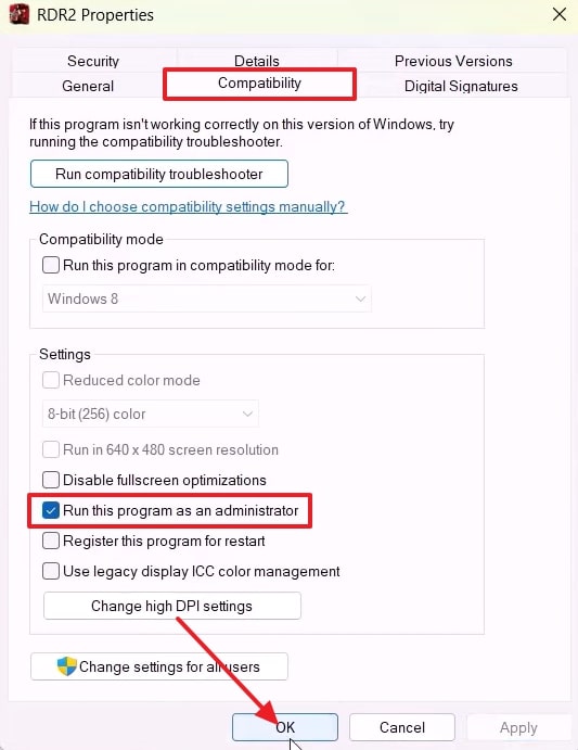 run this program as administrator