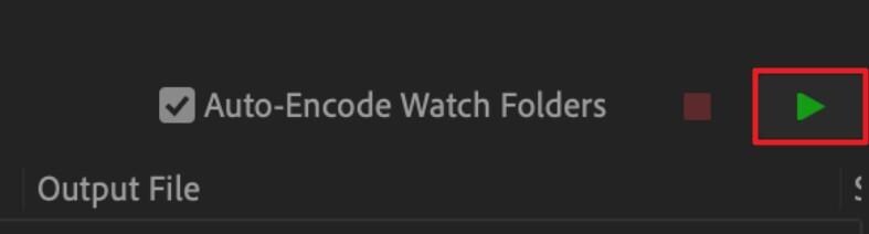 press play icon and initiate