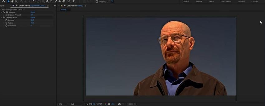 apply sharpening effects