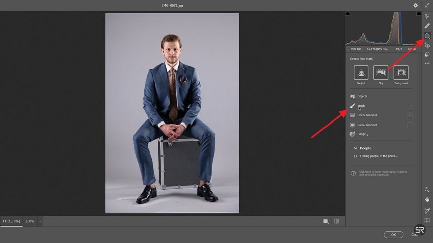 pick the brush tool