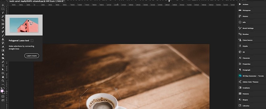 pick the lasso tool