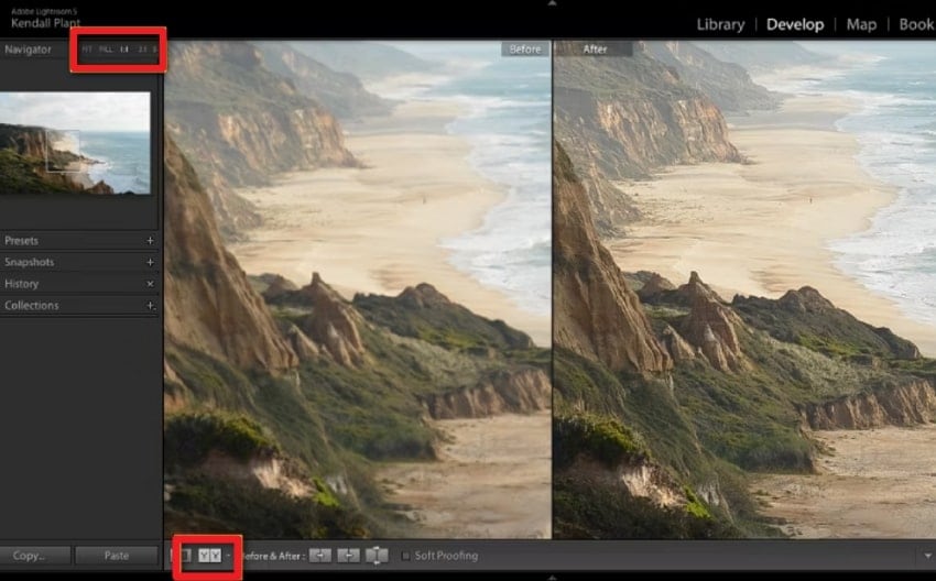 compare before and after results
