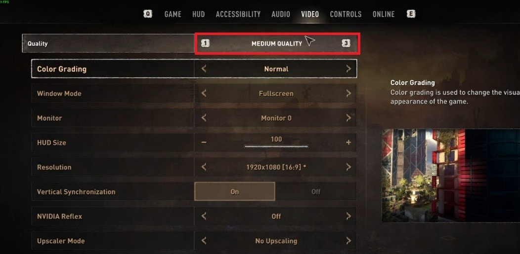 dying light 2 adjust presets