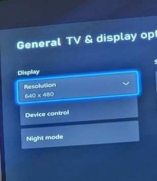 low resolution mode