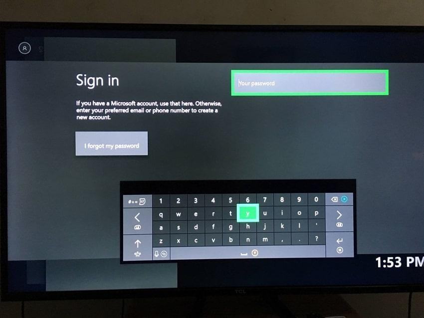 sign in with different account