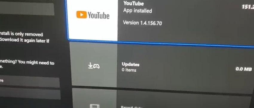 update youtube app in xbox