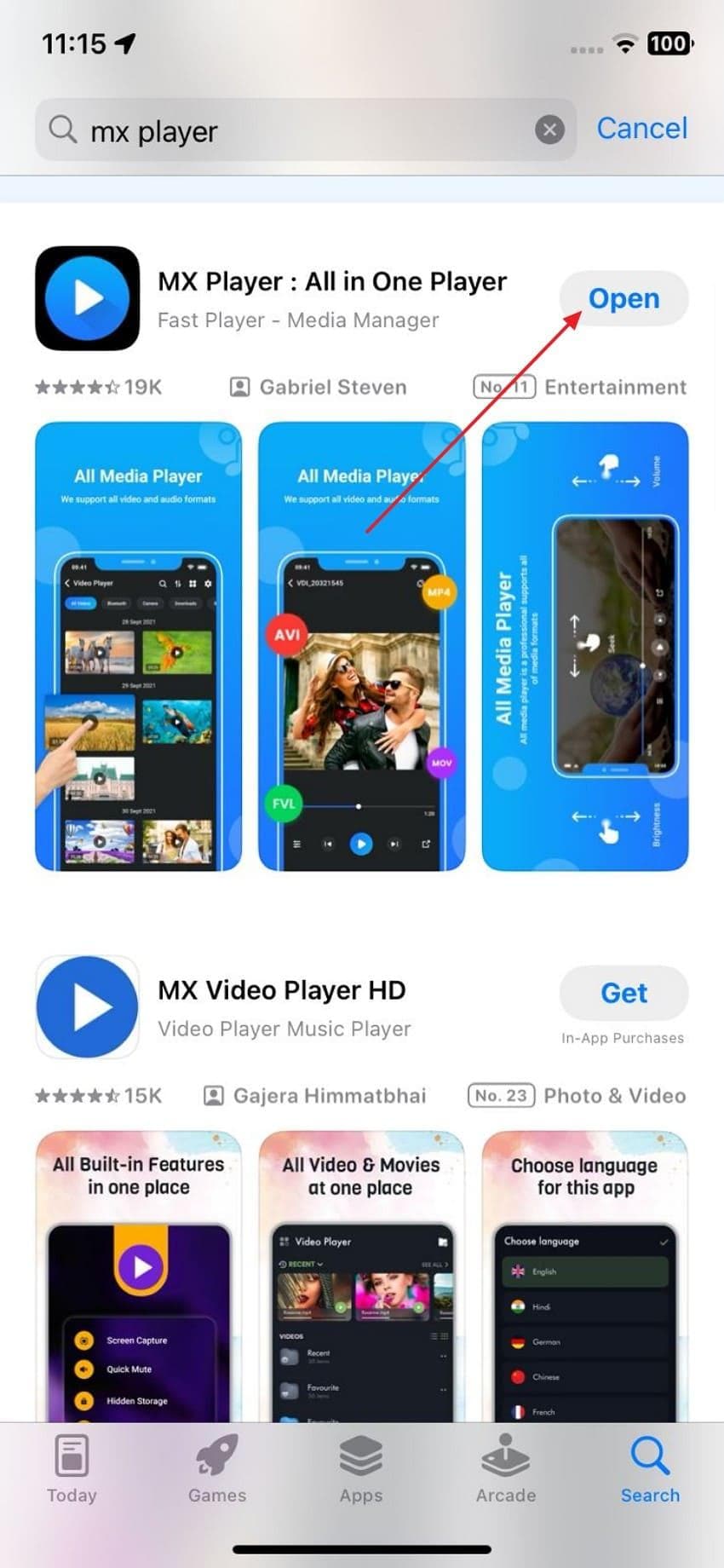 update max player app store
