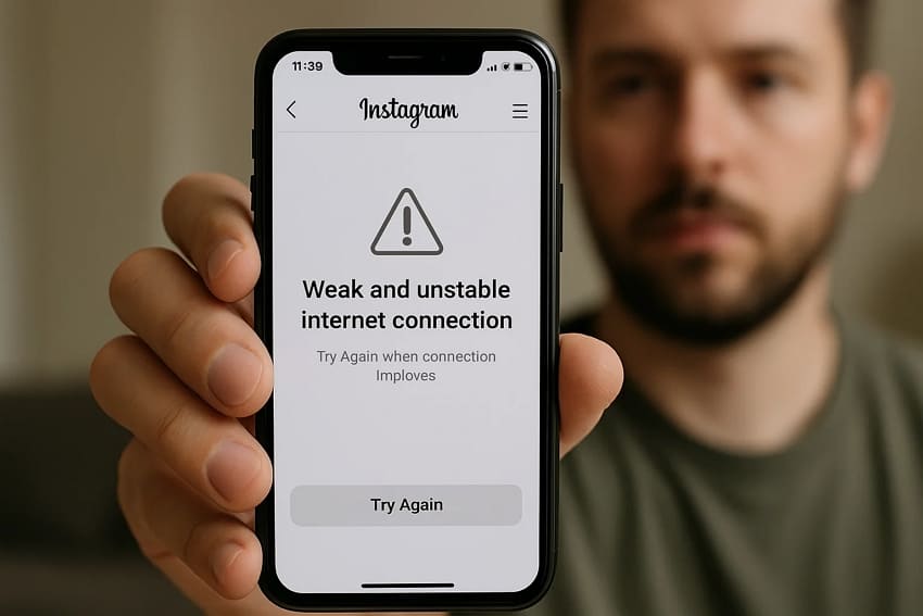 unstable network causing blur instagram photos