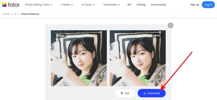 fotor download unblurred instagram photos