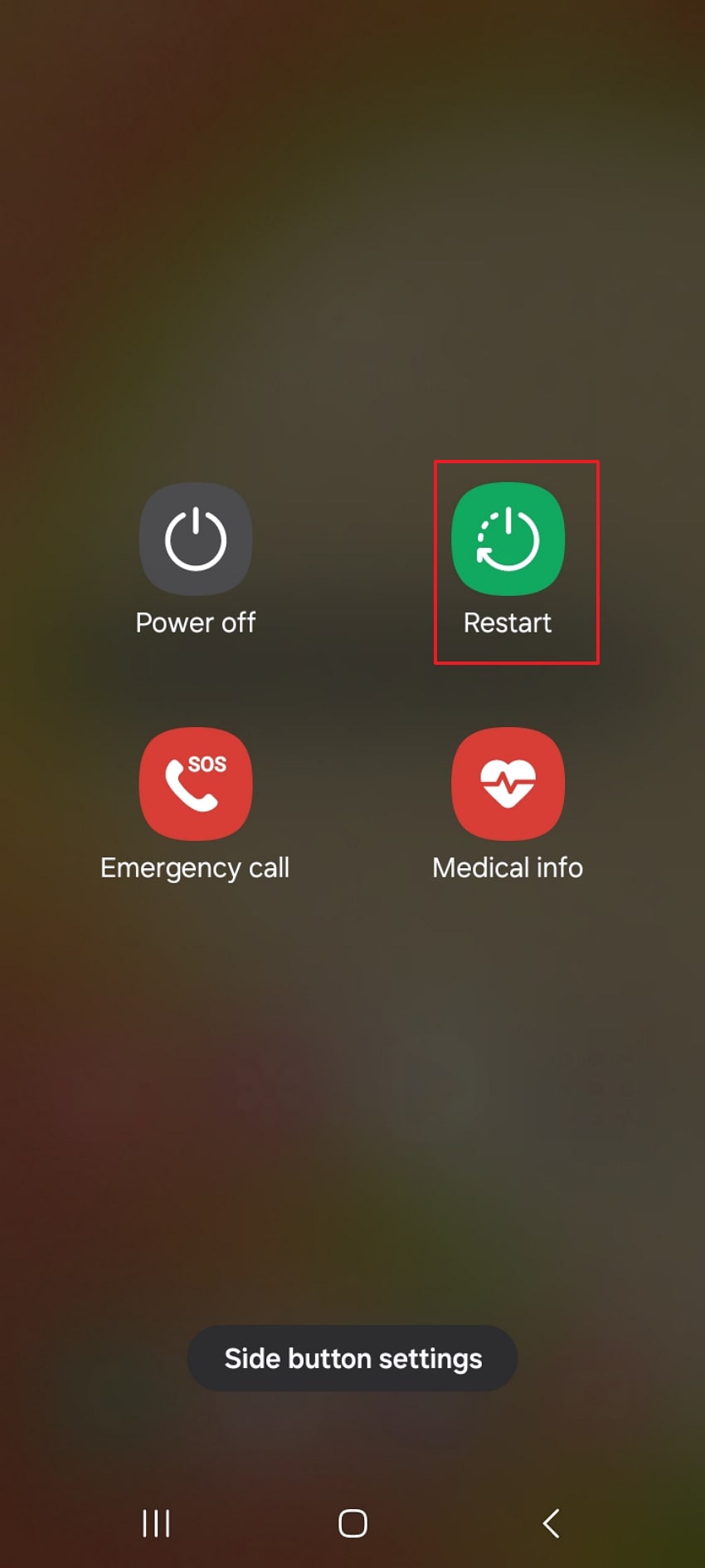 pick reboot to fix issue
