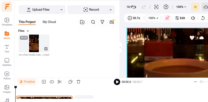 sync audio and video flexclip