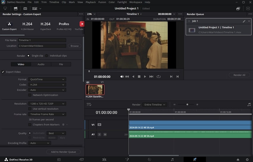 davinci resolve video enhancement tool