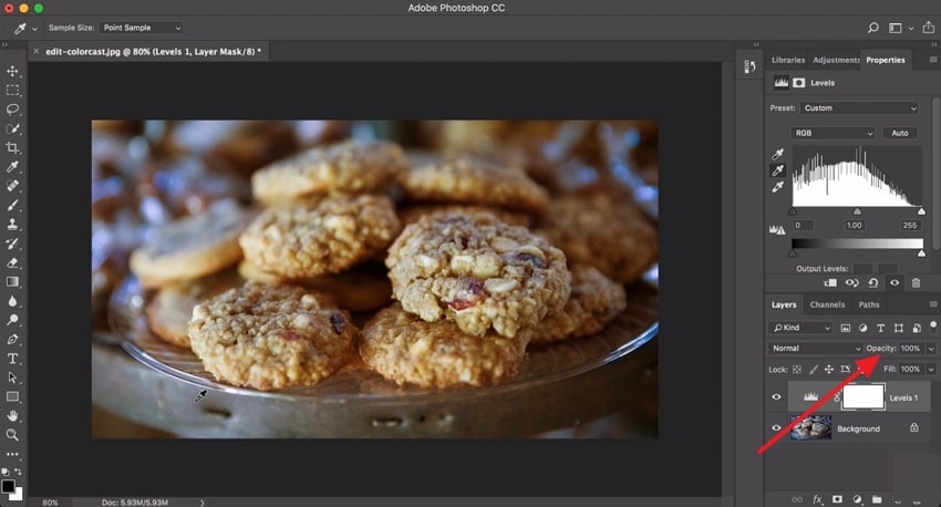 adjust opacity for clarity