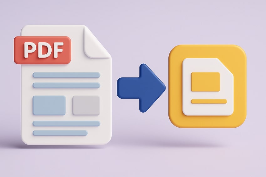 conversion of pdf into google slides
