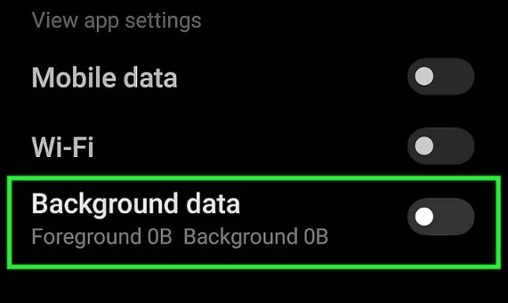 background data