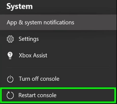 restart console