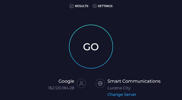 run speed test