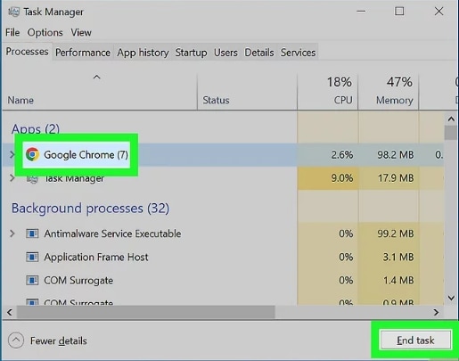 end task all programs