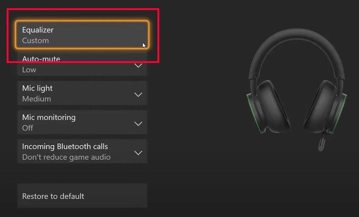 default equalizer
