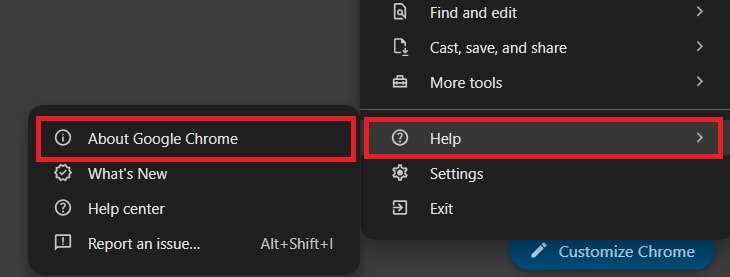 about google chrome help settings