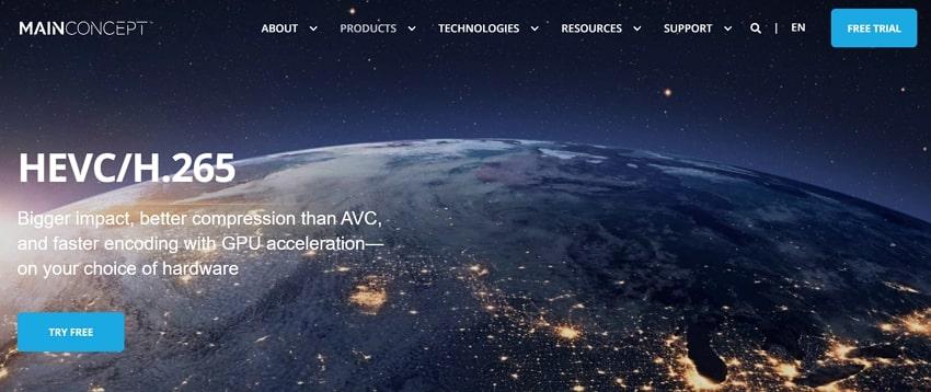 mainconcept web page