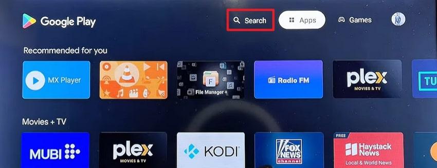 access google play on tv