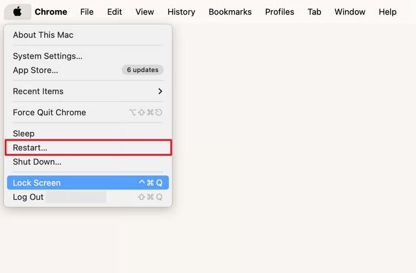 restart mac