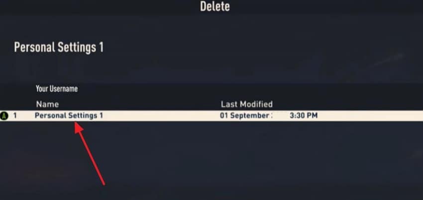 delete settings files from fifa 23