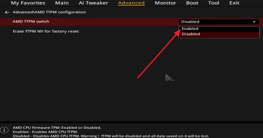 enable tpm2.0