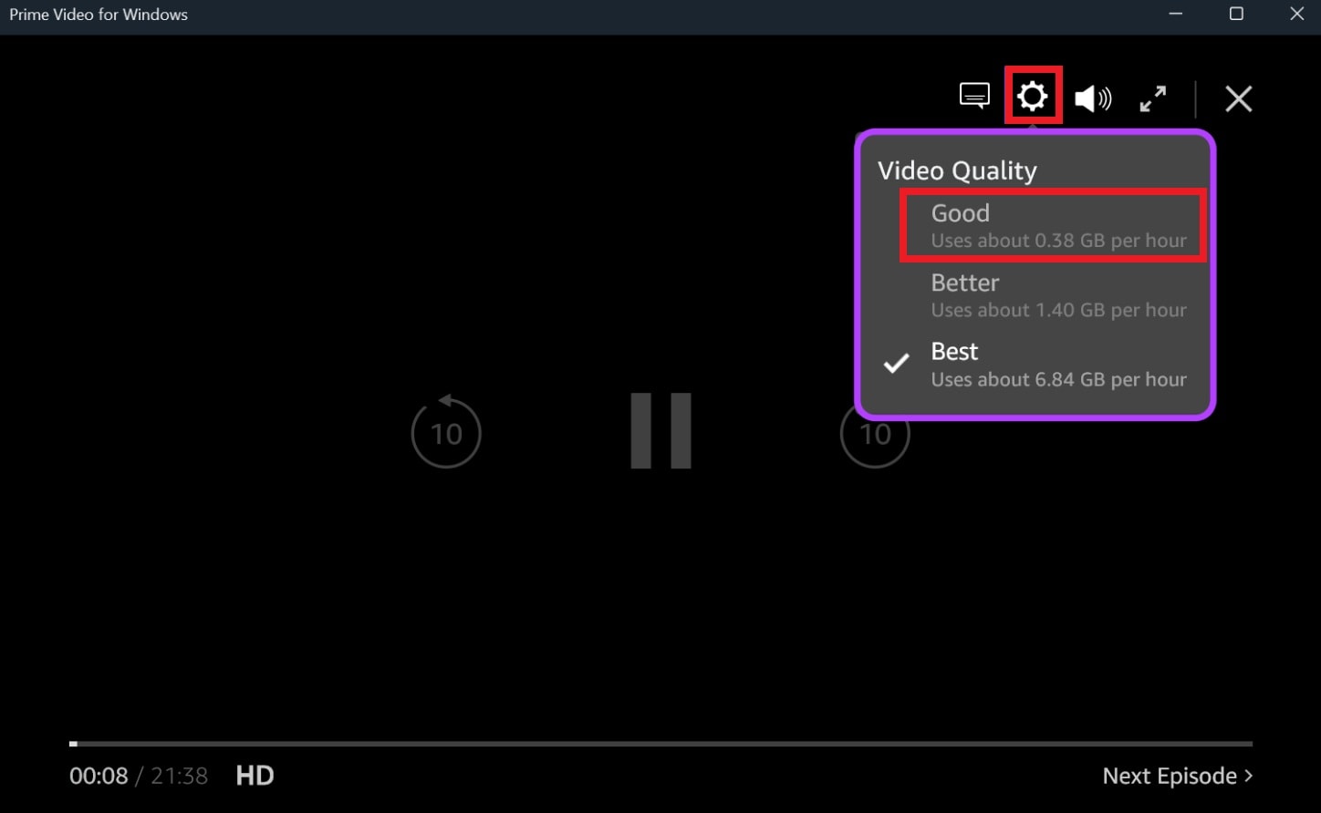 prime video video quality