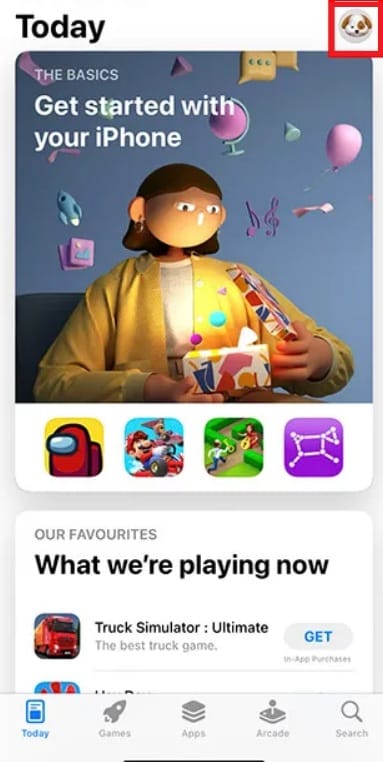 app store profile icon