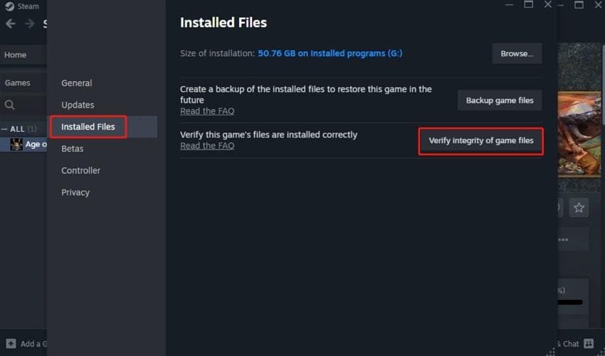 verify integrity of game files