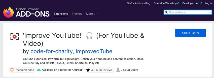 improve youtube extension