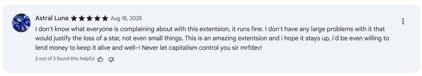 positive review