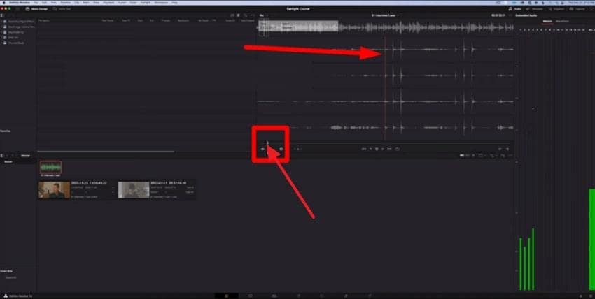 create audio sync point