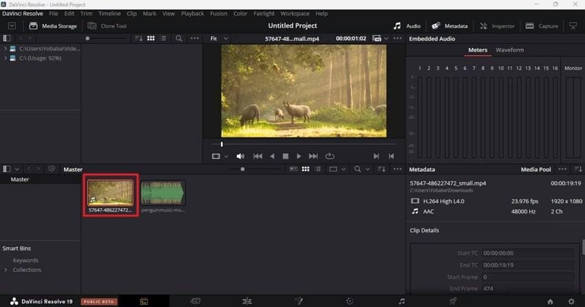open video in preview window