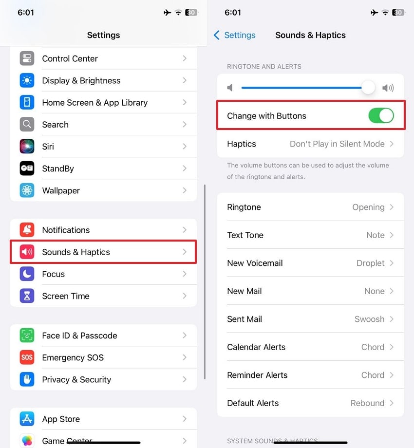 disable change with buttons option