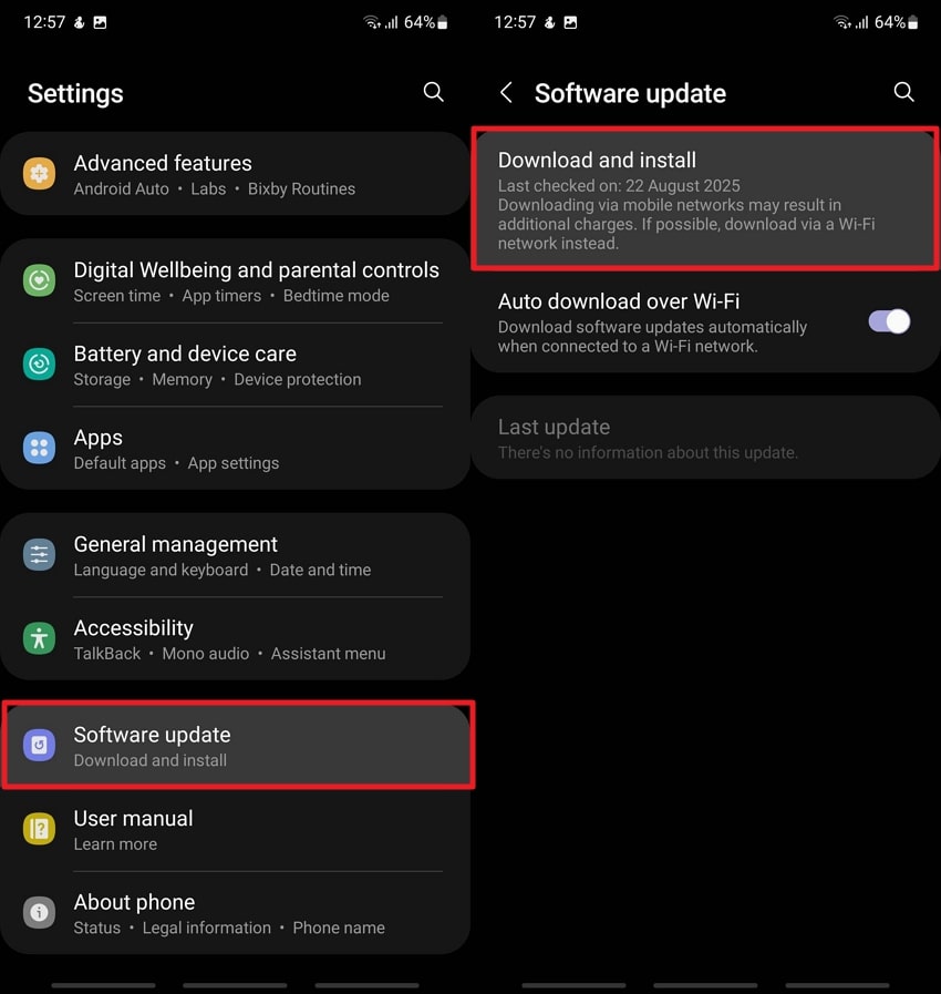 android firmware update