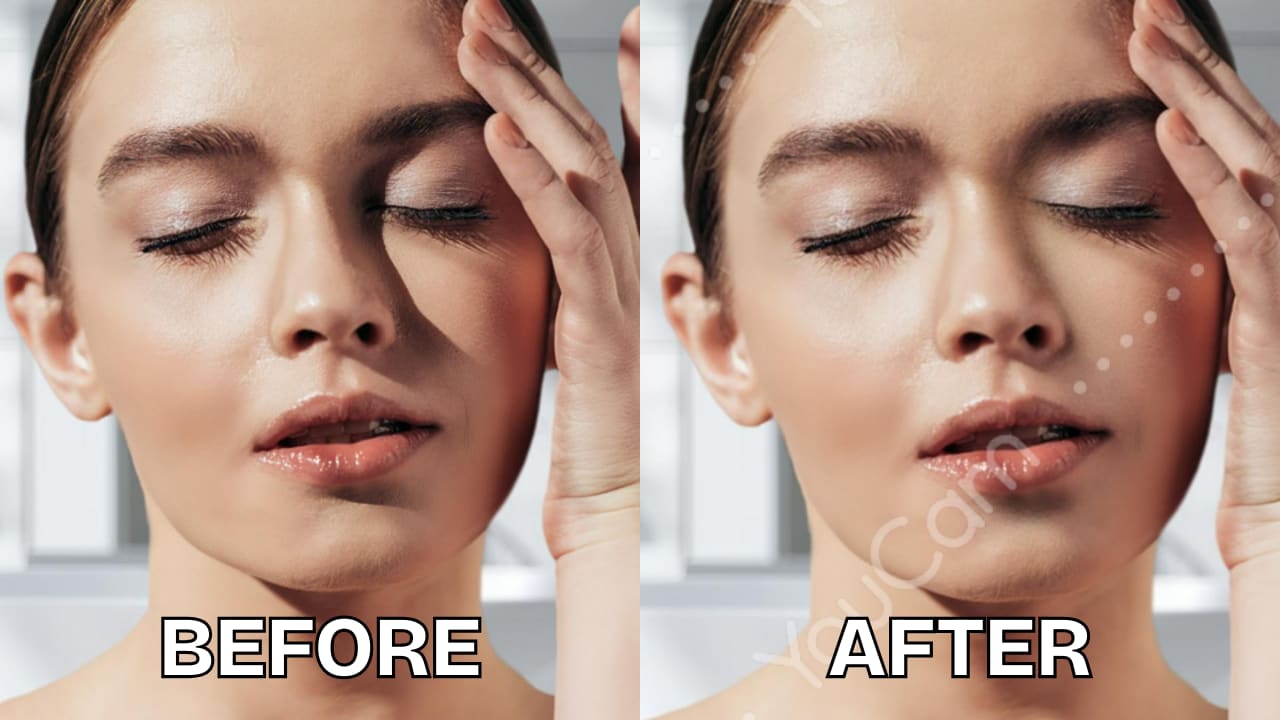YouCam remove shadow from photo