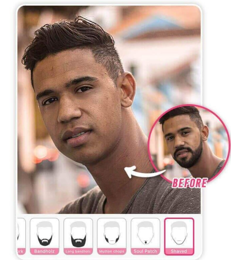 perfect corp beard or mustache remover