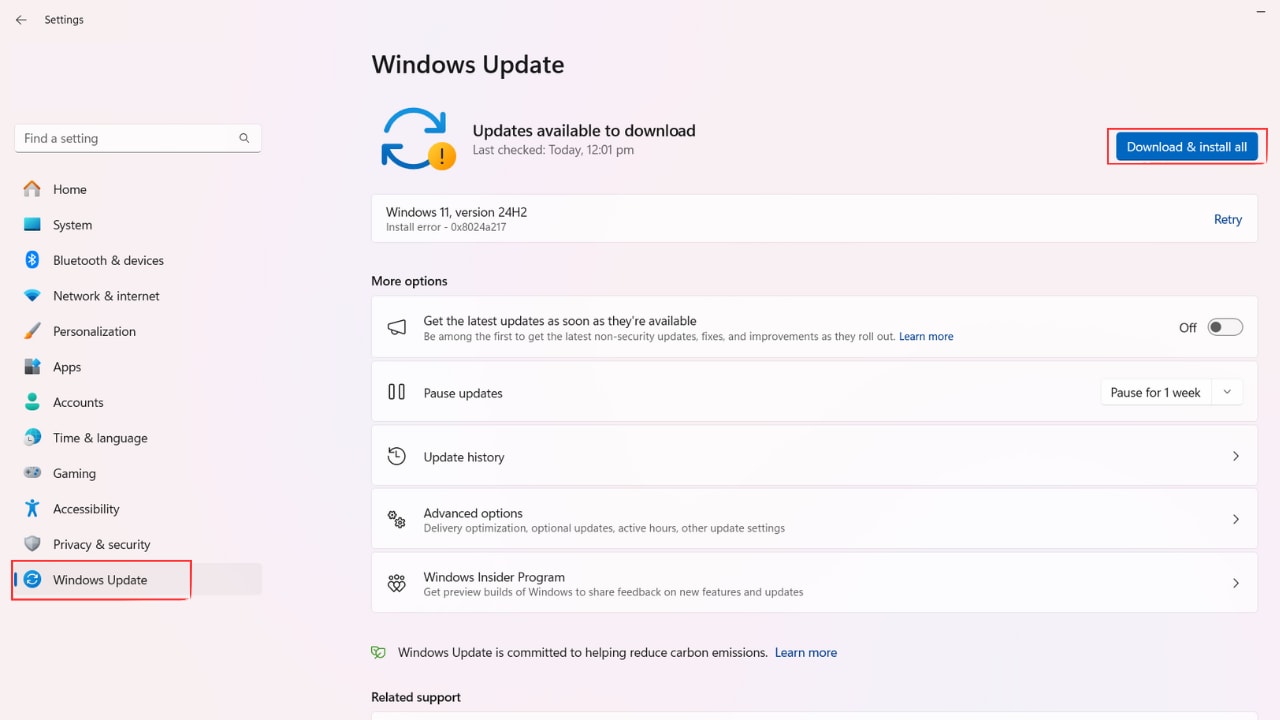 windows update