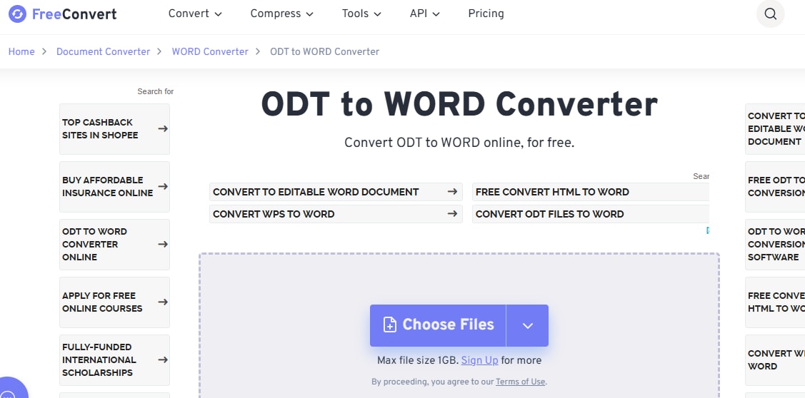 freeconvert choosefile