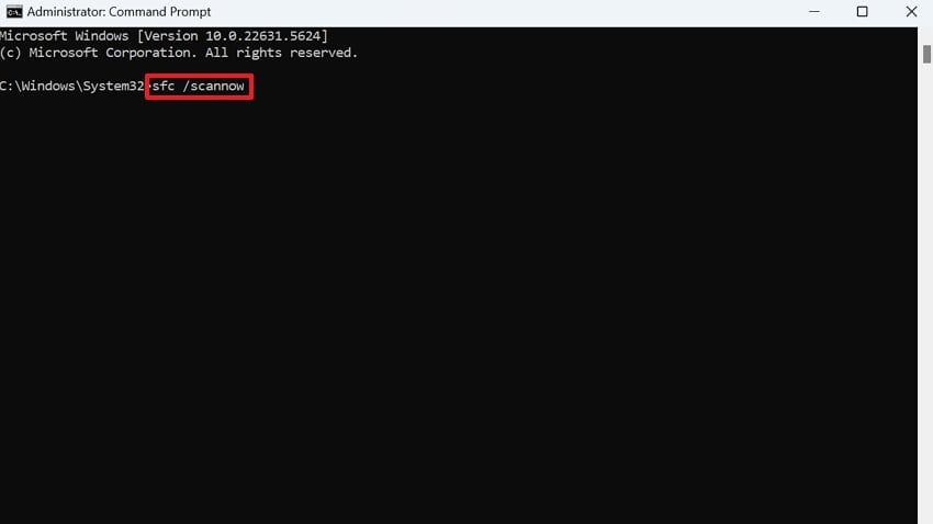 scan and repair system files