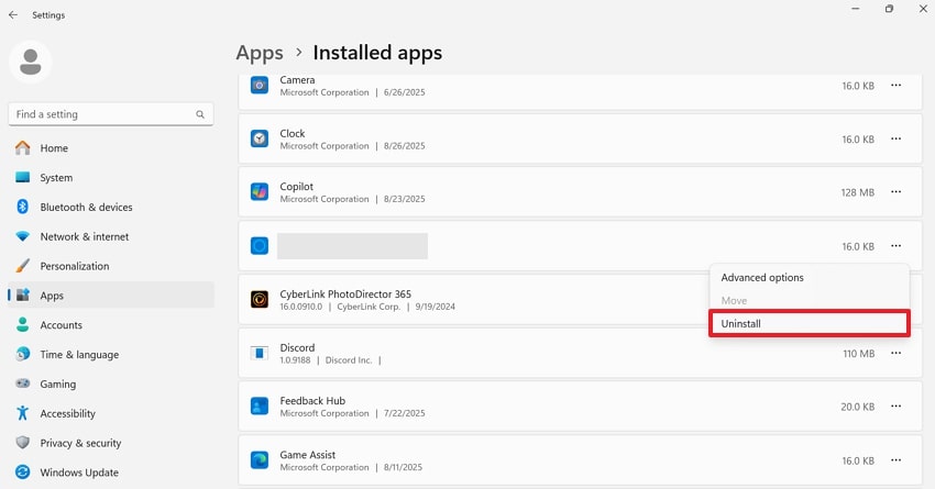 uninstall suspected app and check updates