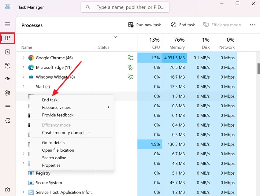 end valorant.exe files in task manager