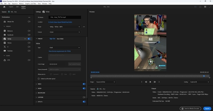 tiktok video creator software adobe premium